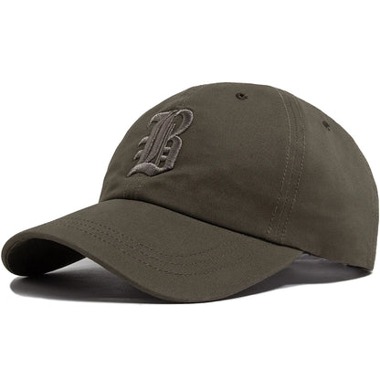 Mode d'été : casquette de baseball pour homme, brodée d'une lettre, casquette « trucker » en coton, casquette décontractée d'extérieur à visière souple, casquettes de baseball pour femme
