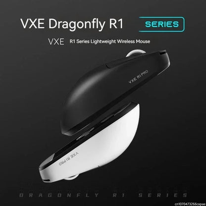 Rato Sem Fios VXE Dragonfly R1 Pro com Sensor Paw3395, Nordic 52840, 2khz, Smart Speed X, Baixa Latência, para Escritório, Gamer e PC Gaming