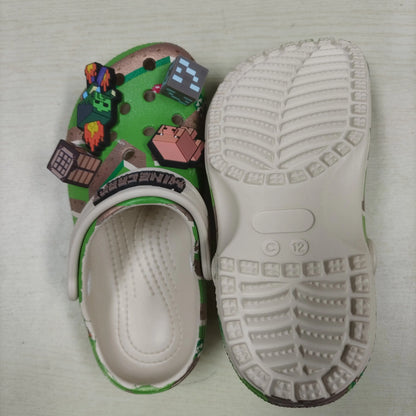 Minecraft 3D World Anime Game Comfortable Lightweight Eva Hole Clogs Sandals Summer Slippers For Adult Home Beach Non Slip Gift