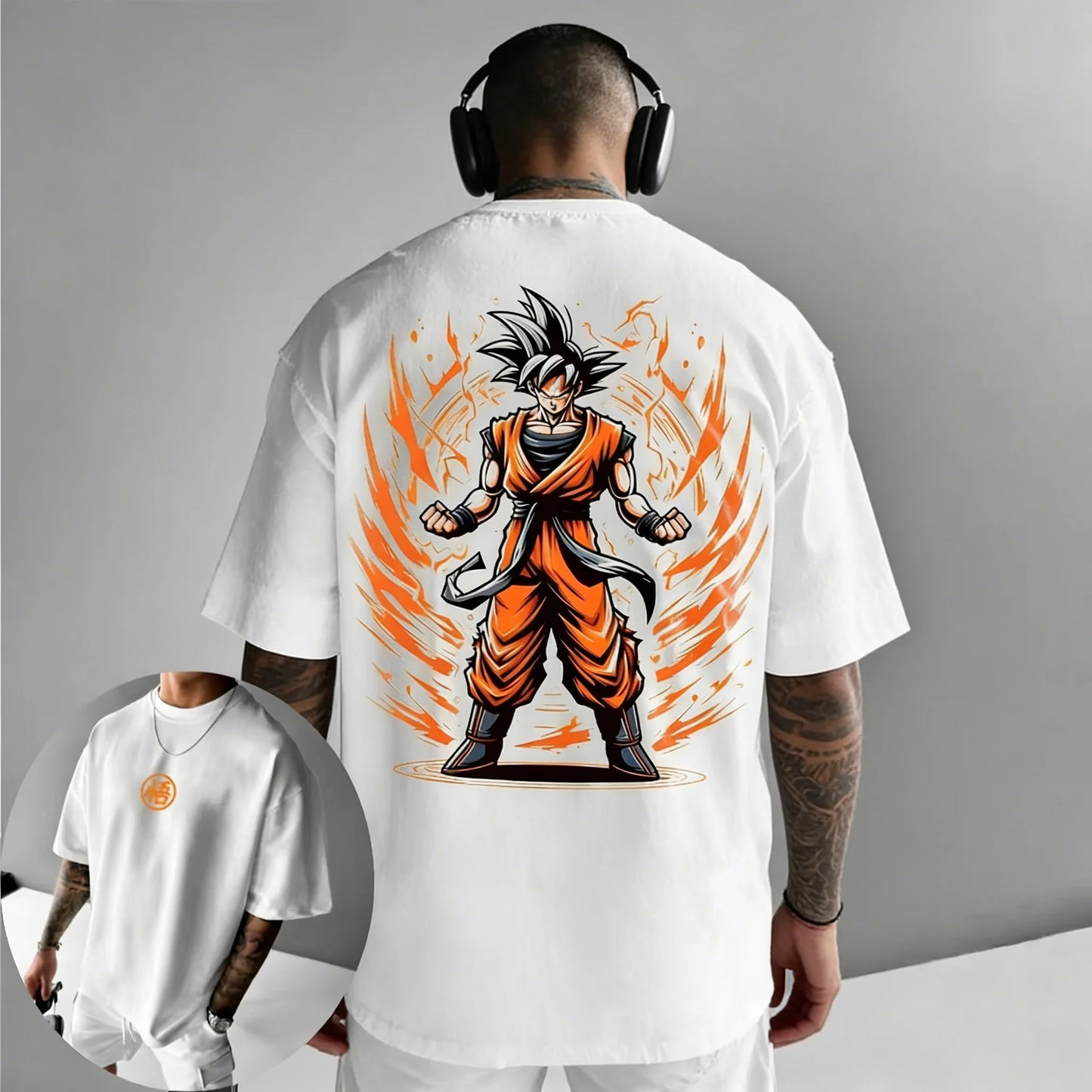 Dragon Ball Anime Goku Printed Cotton T-shirt 2026 Harajuku Men and Women Summer New Large Loose Casual Short Sleeve Top