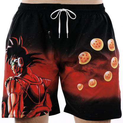 2026 Summer Dragon Ball GokuVegeta Summer Creative Casual Pants Large Size Anime Character Peripheral Quick Dry Casual Shorts