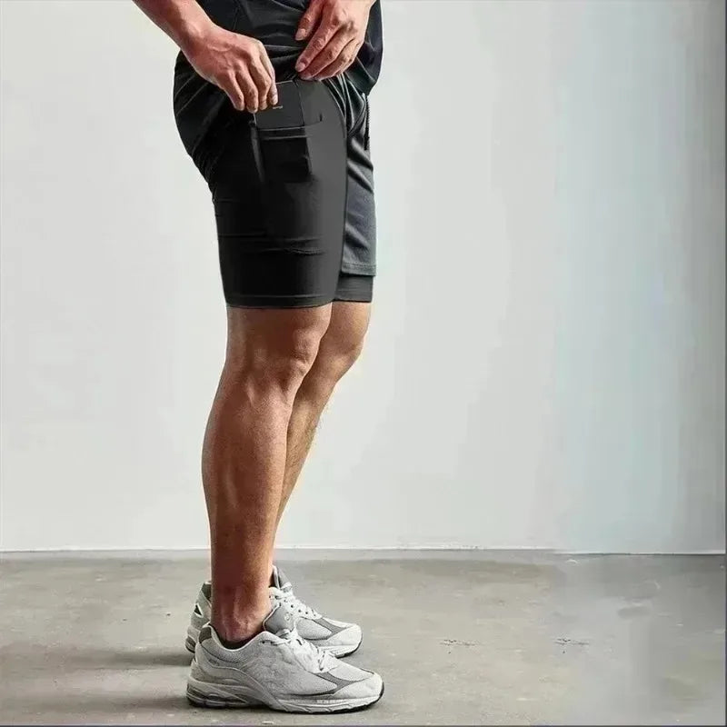 2026 Summer Dragon Ball Z Ultra Instinct Goku&Shenron Print Shorts Men's Breathable Double Layer Gym Workout Shorts Casual