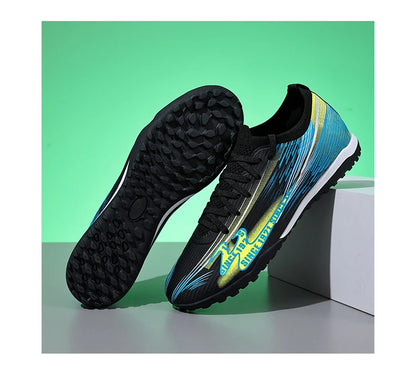 Chaussures de football pour adolescents, adultes, hommes et femmes, crampons universels TF FG tout terrain, chaussures de football avec clous de sol