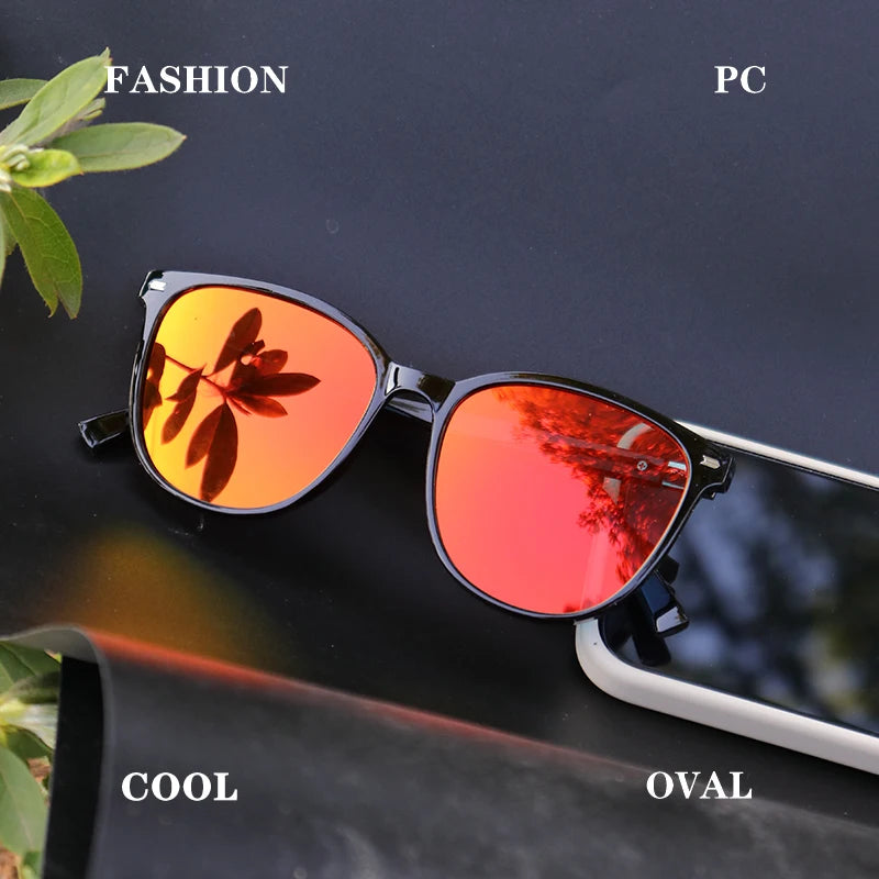 1PCS/2PCS/3PCS Round Women's Polarized Sunglasses - Stylish PC Frame Pink/Blue/Leopard/UV400 Lenses Travel, Driving & Hiking"