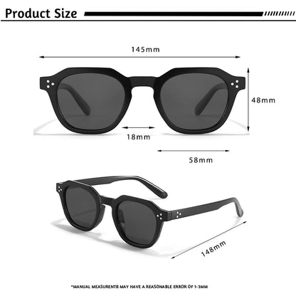 Caterside Nové retro polarizované pánské sluneční brýle s čtvercovým rámem z TR90, dámské sluneční brýle, outdoor, řízení, rybaření, UV400, dárek