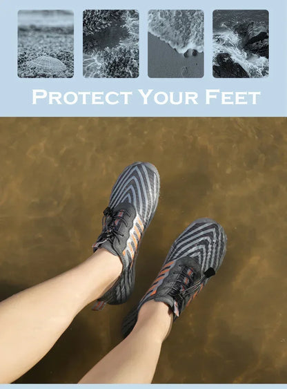 Water Shoes for Men and Women Barefoot Shoes Quick Dry Beach Aqua Shoes Lightweight Sports Sneakers for Hiking, Surfing, Boating, Fishing