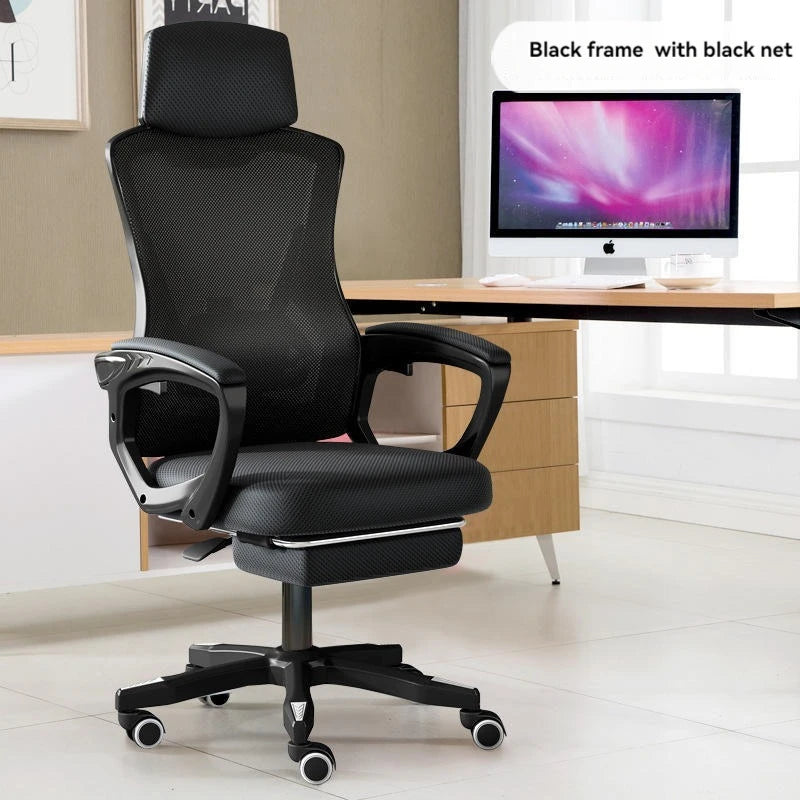 High Density Sponge Mesh Office New Design Home Office Furniture Comfortable Chair with Footrest