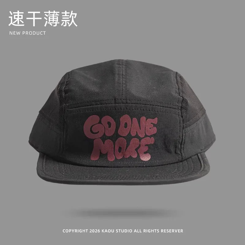 Summer New Thin Quick-drying 5-panel Baseball Caps for Men Outdoor Hiking Casual Versatile Fashion Flat-brimmed Women's Hats
