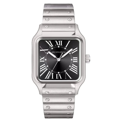 2025 New 34MM Specht & Söhne Quartz Watch Japan VH31 Movement Sapphire Blue Color Ultrathin Stainless Steel Men's Watch