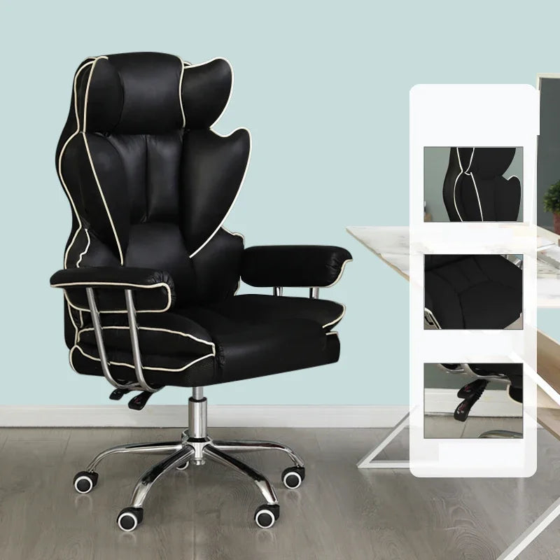Nouveau fauteuil de gaming confortable et ergonomique pour ordinateur, pivotant, avec fonction de levage, idéal pour le bureau et les gamers
