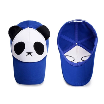 Casquettes de baseball d'été mignonnes avec panda pour hommes et femmes, casquettes hip-hop en coton à fermeture snapback, protection solaire, garçons et filles, casquettes d'extérieur, dropshipping