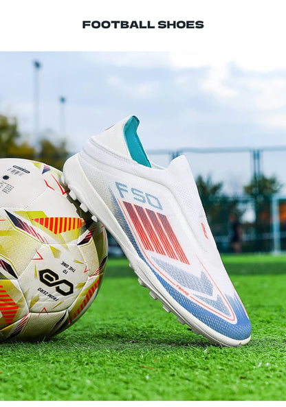New Men Football Boots ComfortableSoccer Shoes Match Training Boys Non Slip Long Spikes Breathable Adult Cleats Outdoor Sport