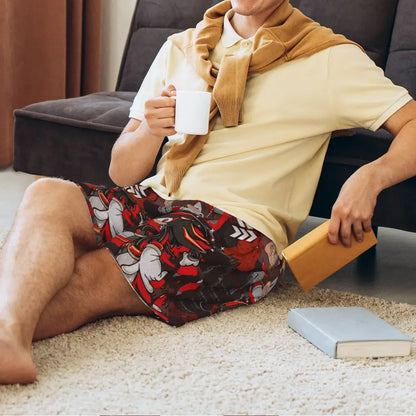 Custom Shadow The Hedgehog Sonic Poster Short Pajama Pants Men Sleepwear Sleep Lounge Bottom Shorts Sleeping Pants