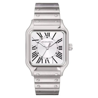 2025 New 34MM Specht & Söhne Quartz Watch Japan VH31 Movement Sapphire Blue Color Ultrathin Stainless Steel Men's Watch