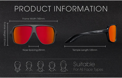 Scvcn Polarized Fishing Sunglasses Outdoor Sport Entertainment Glasses Outdoor Cycling Road Bike UV400 Protective Frame Glasses