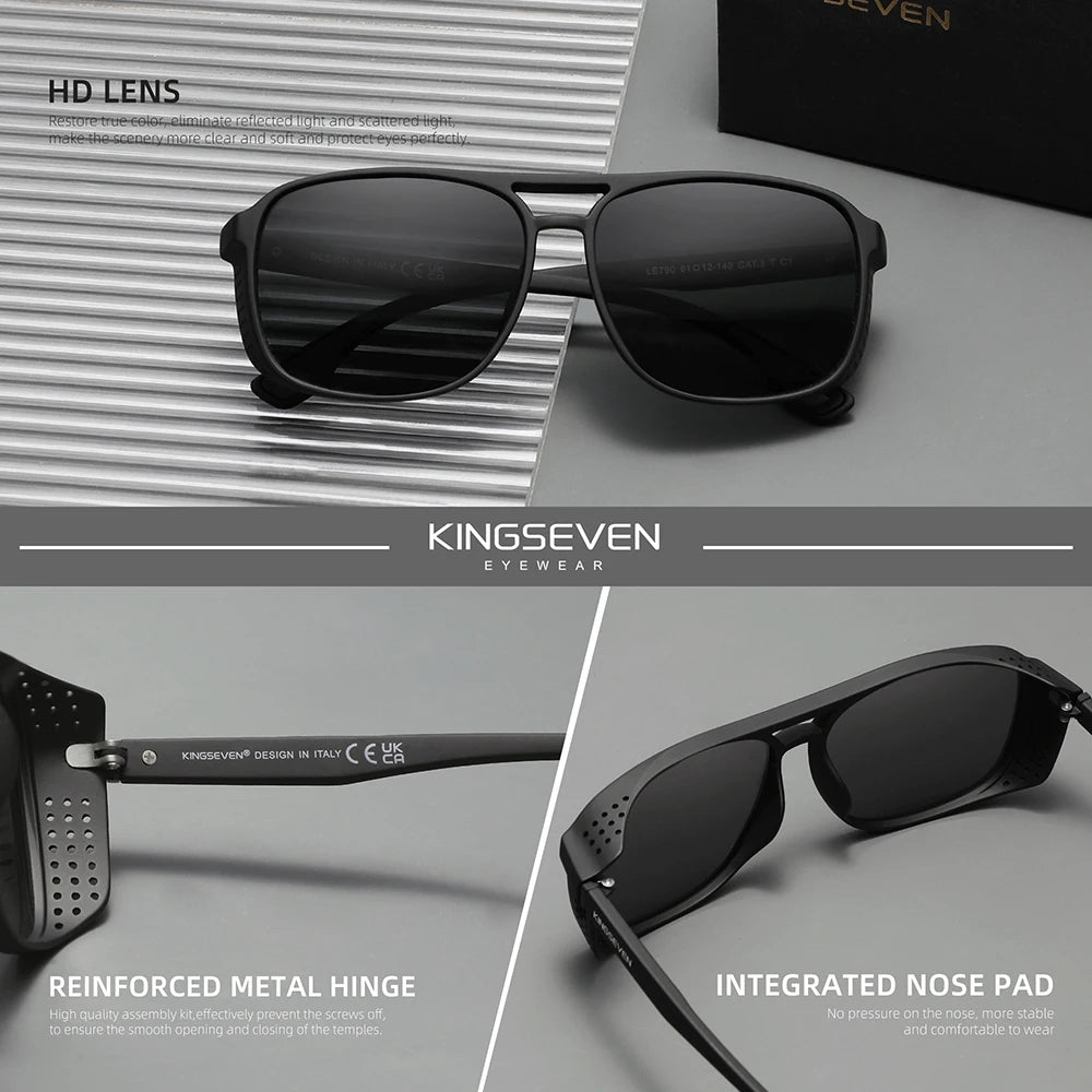 Polarizované sluneční brýle značky KINGSEVEN, klasický design, UV400, brýle pro muže i ženy, outdoorové sportovní brýle