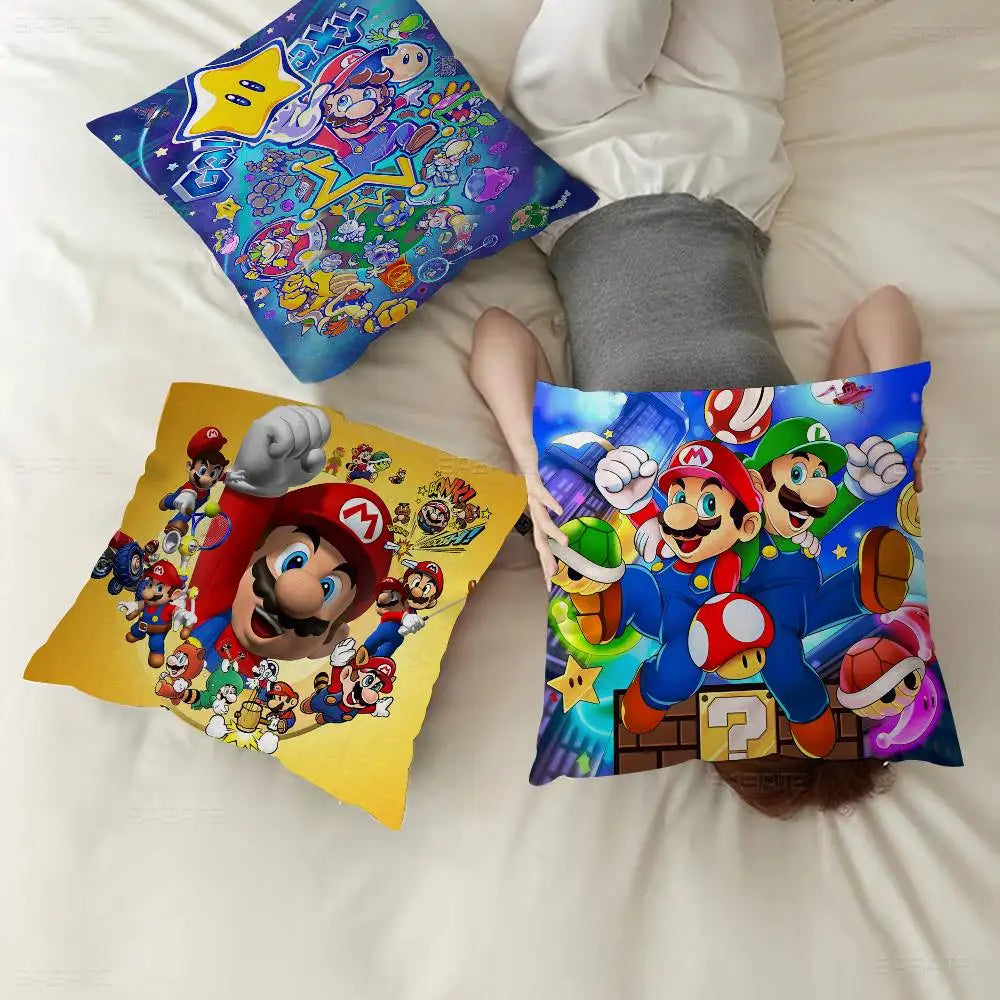 Anime Supers M-Marios Pillowcases Home Bedding Decorative Pillow Cover Wedding Super Soft Pillow Case