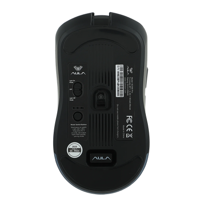 AULA SC590 PRO kablet/Bluetooth/2.4GHz trådløs gamingmus 20000 DPI og PAW3311-sensor med 1000 polling rate til Win/Mac/gaming