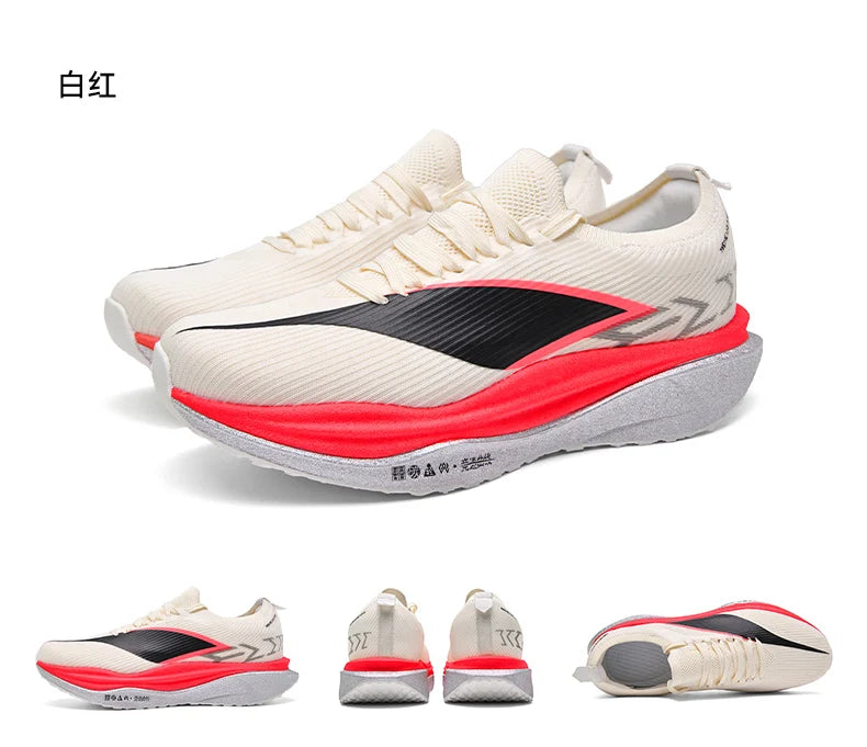 Specialty Marathon Men Running Shoes Carbon Plate Sports Breathable Lightweight Women's Comfortable Athletic Non-slip Sneakers