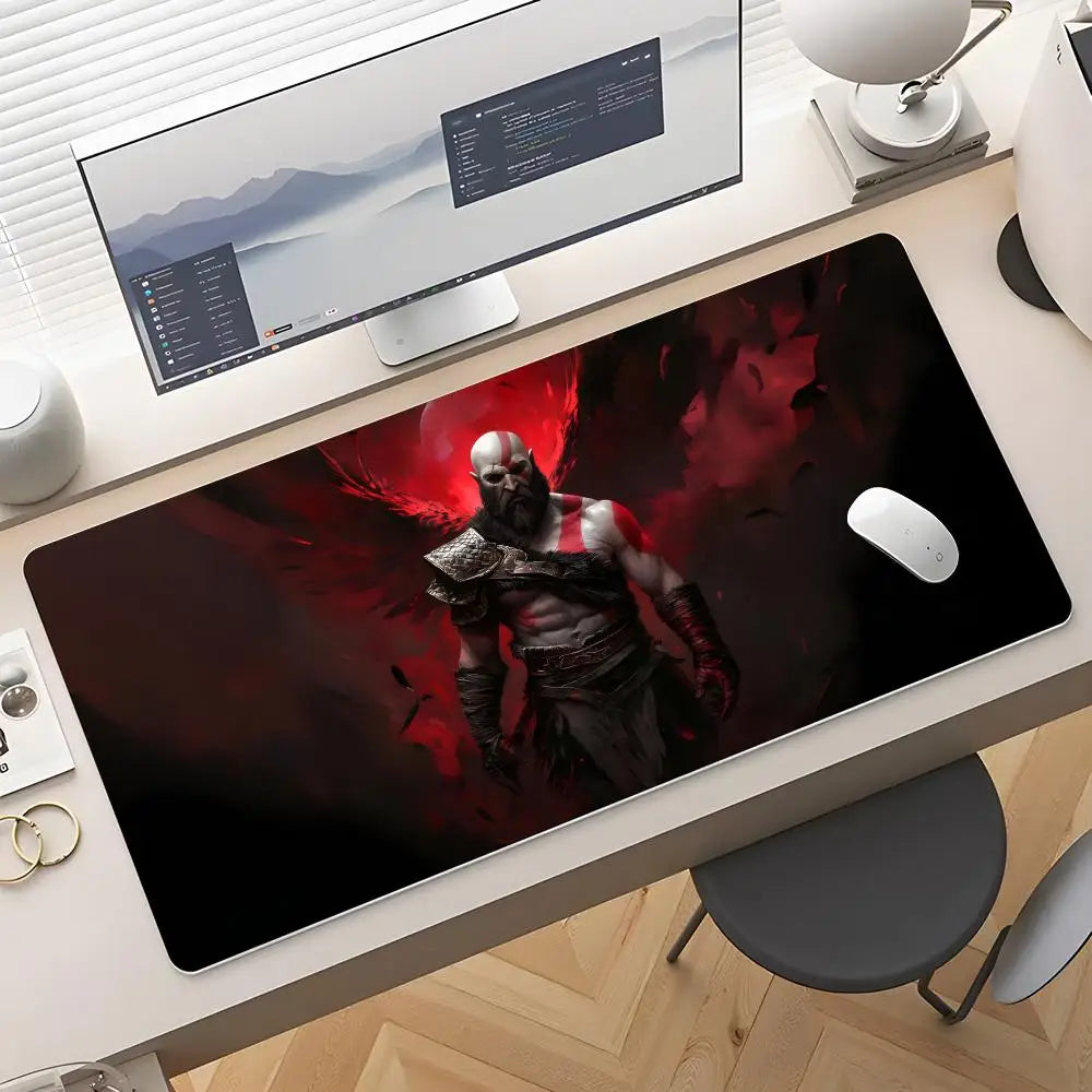 Game God Of War Mouse Pad Rubber Antislip Keyboard Pad 40x90cm Mousepad Gaming Accessories XXL Office Computer Mat