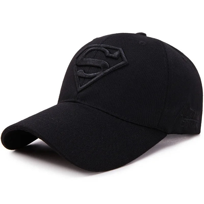 Street superhero embroidered duckbill cap with adjustable sun visor accessories, fashionable hip-hop fashion baseball cap