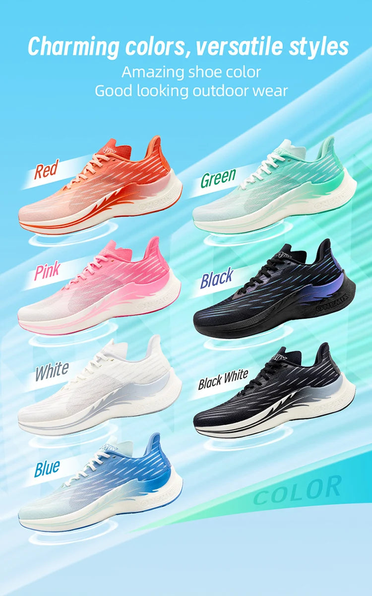 Onemix Wind Wings Pantofi de alergare respirabili pentru bărbați, maraton, sport și casual; pantofi sport pentru femei; ușori; pentru bărbați; pentru activități în aer liber; coardă de sărit