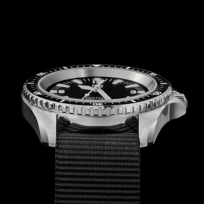Relógio de Homem Watchdives WD1980 V3 38mm Vintage, Movimento de Quartzo VH31 Ronda 515 com Segundos Contínuos, Luminescente, Vidro de Safira