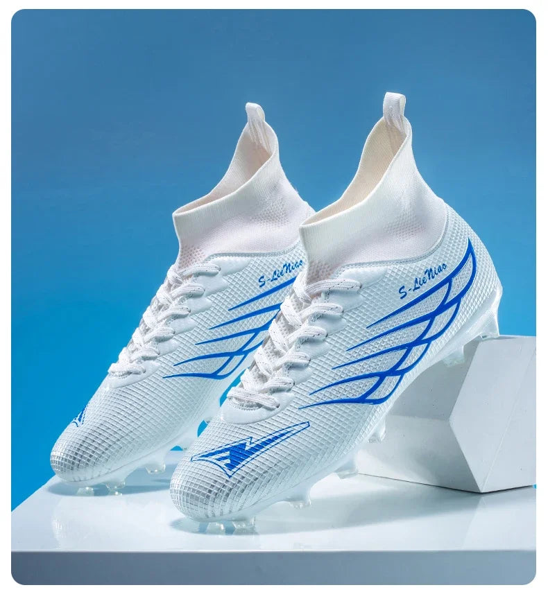 Nouvelles chaussures de football pour hommes, chaussures de sport pour terrain gazonné, chaussures de football pour matchs en plein air, chaussures d'entraînement professionnelles antidérapantes, chaussures ultralégère
