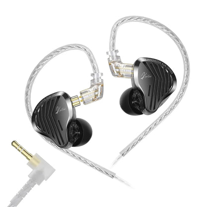 Kz Gk Kunten 1DD Dynamic Drive Earphone Hifi IEMs in ear Earbuds 2pin Detachable Cable Metal Gamer Audiophile headset