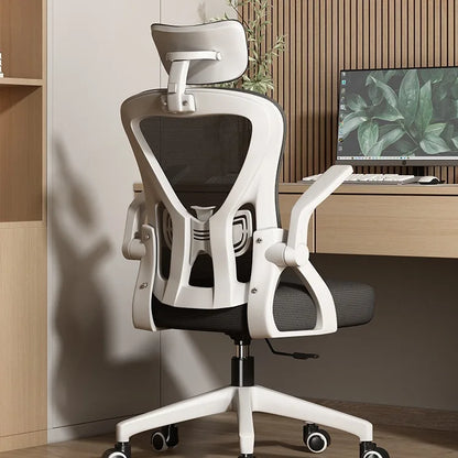 Ergonomická počítačová židle pro domácí kancelář, pohodlné polohovací sedadlo do studentského pokoje pro dlouhé sezení