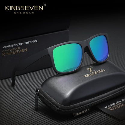 KINGSEVEN Fashion Square polarizované sluneční brýle pro muže a ženy – brýle na řízení, outdoor a cestování, UV400
