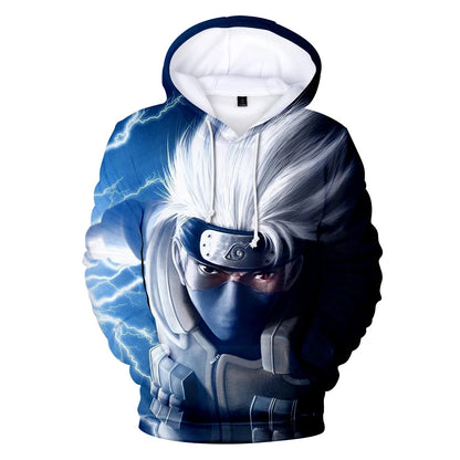 New Naruto Hoodies Character Suit 3D Digital Color Printed Hoodie Sports and Leisure Pullover Hooded Sweatshirt for Men Women