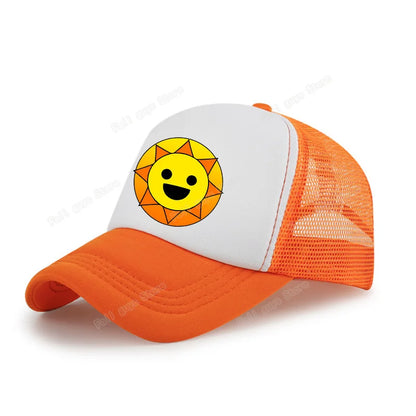 Sprunkis Unisex Baseball Cap Adjustable Summer Parent-child Sunhat Mesh Breathable Outdoor Sport Boy Hip Hop Peaked Hat Gift