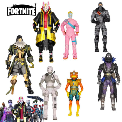 Neue Fortnite Trooper Sky Fox Raven Black8 Spielfigur – bewegliche Cartoon-Actionfigur, cooles dekoratives Ornament und Spielzeug