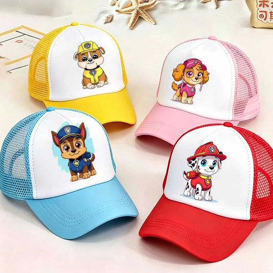 Baseball Cap for boys Girls Summer Adjustable Sun Hat Anime Paw Patrols Chase Skye Cute Retro Sunbonnet Adult Headgear Gift