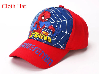 Figurka z anime Marvela Spider-Man – czapka z daszkiem z motywem kreskówkowym, bawełna i poliester, czapka z daszkiem dla chłopców i dziewcząt, akcesoria do nakryć głowy, prezent urodzinowy dla dzieci