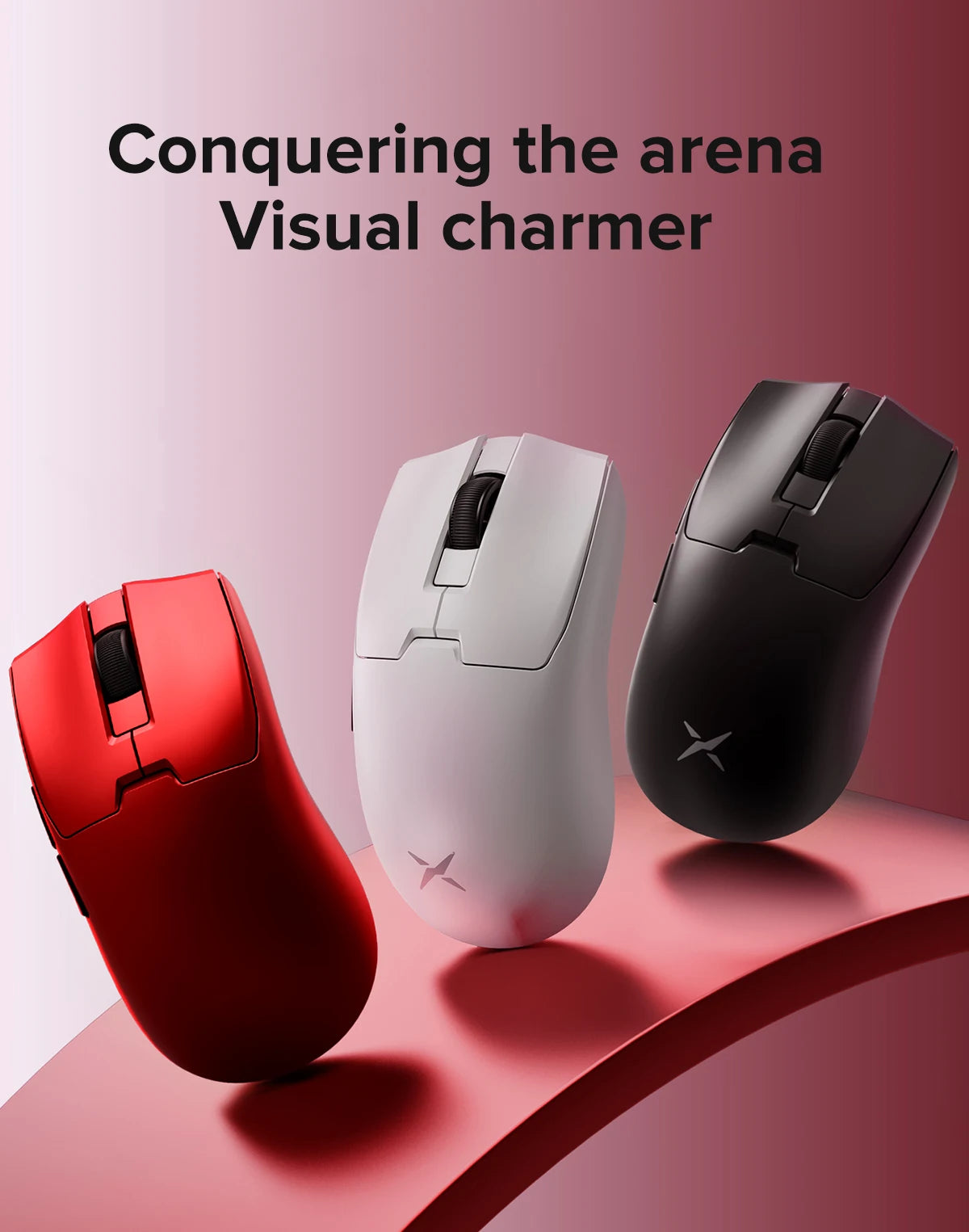 Безжична геймърска мишка Delux M800mini, ултралека 46g, PAW3395/PAW3311, 1KHz честота на опресняване, за PC геймъри с малка до средна ръка