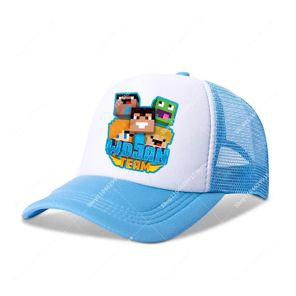 Wojans Team Baseball Cap Cartoon Anime Hot Game Printed Headwear Summer Adjustable Fashion Blue Sport Casual Hats Birthday Gift