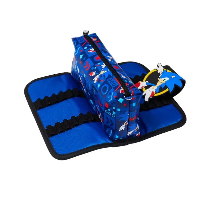 NEW High-quality Original Blue Boy Sonic Children's Backpack Cartoon Stress-relief Bag Hedgehog Anime Stationery Student Gift