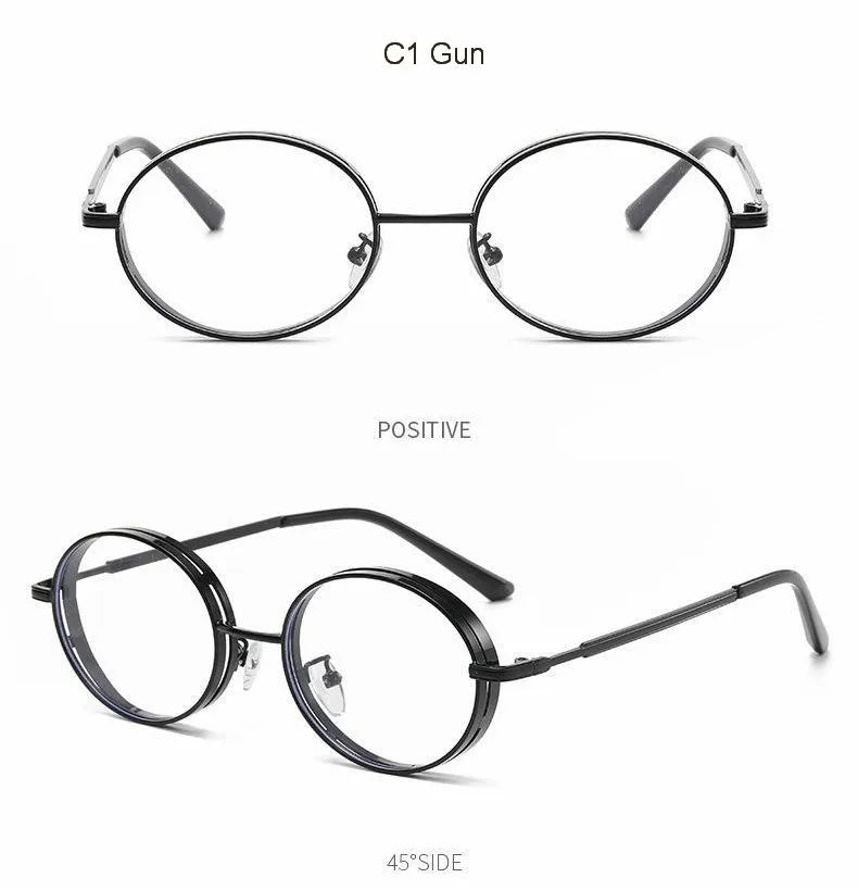 Oválné steampunkové sluneční brýle pro ženy, retro sluneční brýle pro muže i ženy, značkové designové brýle s kovovou obrubou, Lentes De Sol Mujer