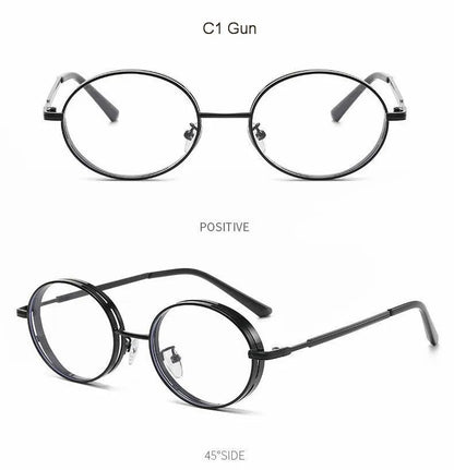 Oválné steampunkové sluneční brýle pro ženy, retro sluneční brýle pro muže i ženy, značkové designové brýle s kovovou obrubou, Lentes De Sol Mujer