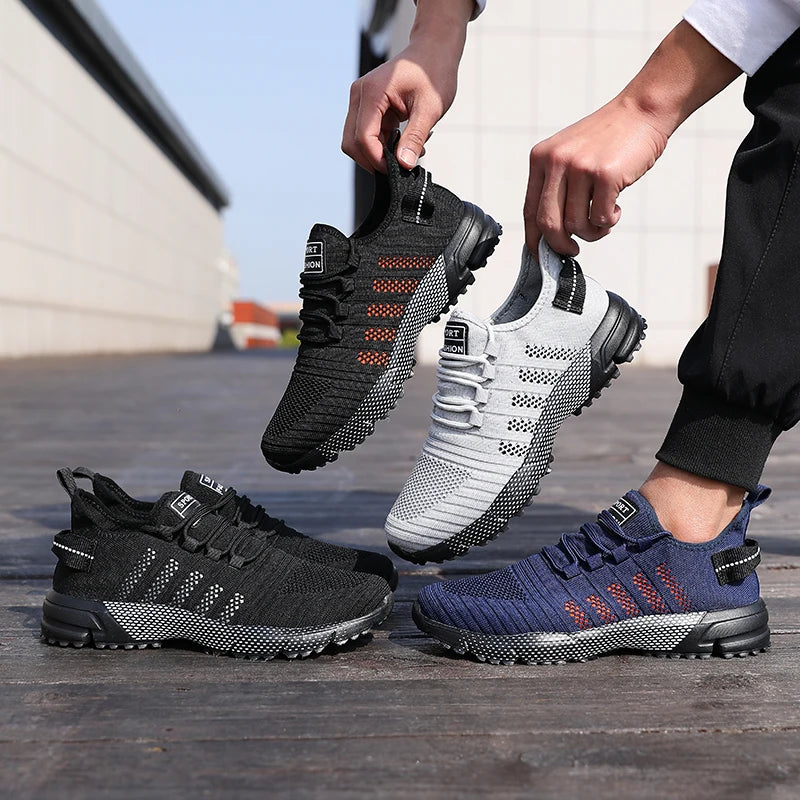 Sneakers casual da uomo in mesh, leggere e traspiranti, scarpe da running slip-on con suola morbida, mocassini bassi da uomo, trainers Zapatos Hombre