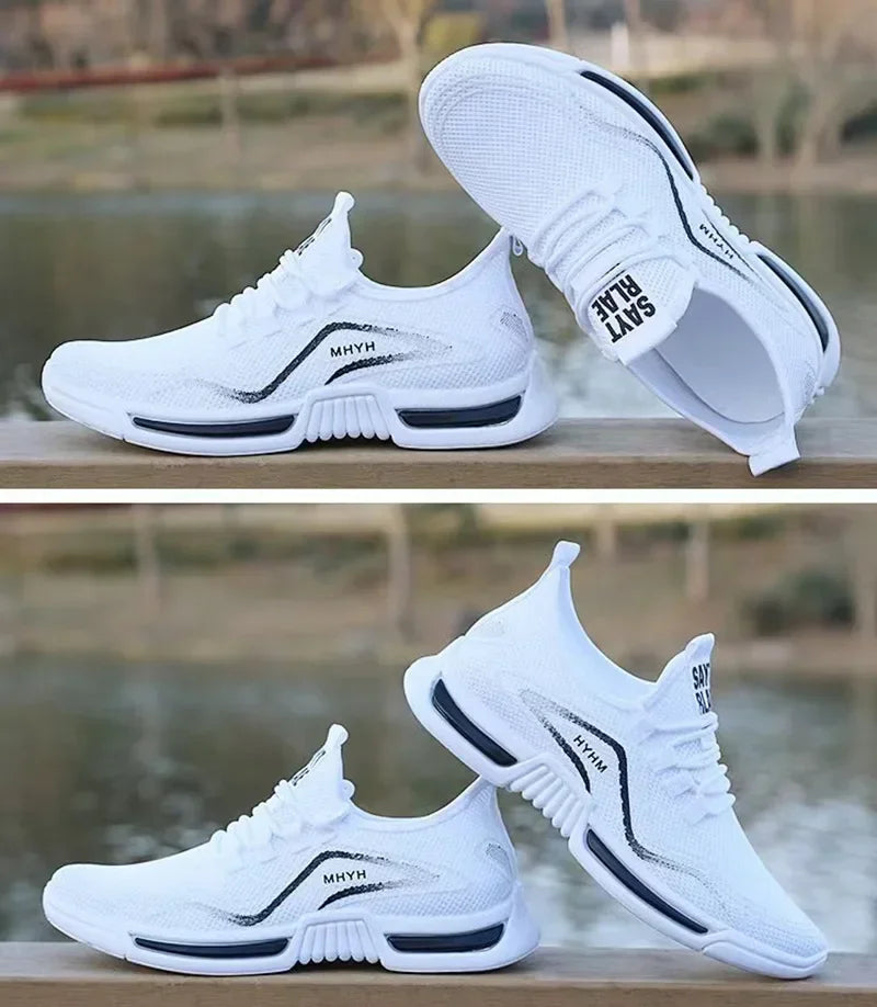 Męskie buty typu slip-on, modne trampki, męskie buty sportowe do biegania, oddychające buty na siłownię, do treningu i spacerów, buty do tenisa, antypoślizgowe buty do ćwiczeń