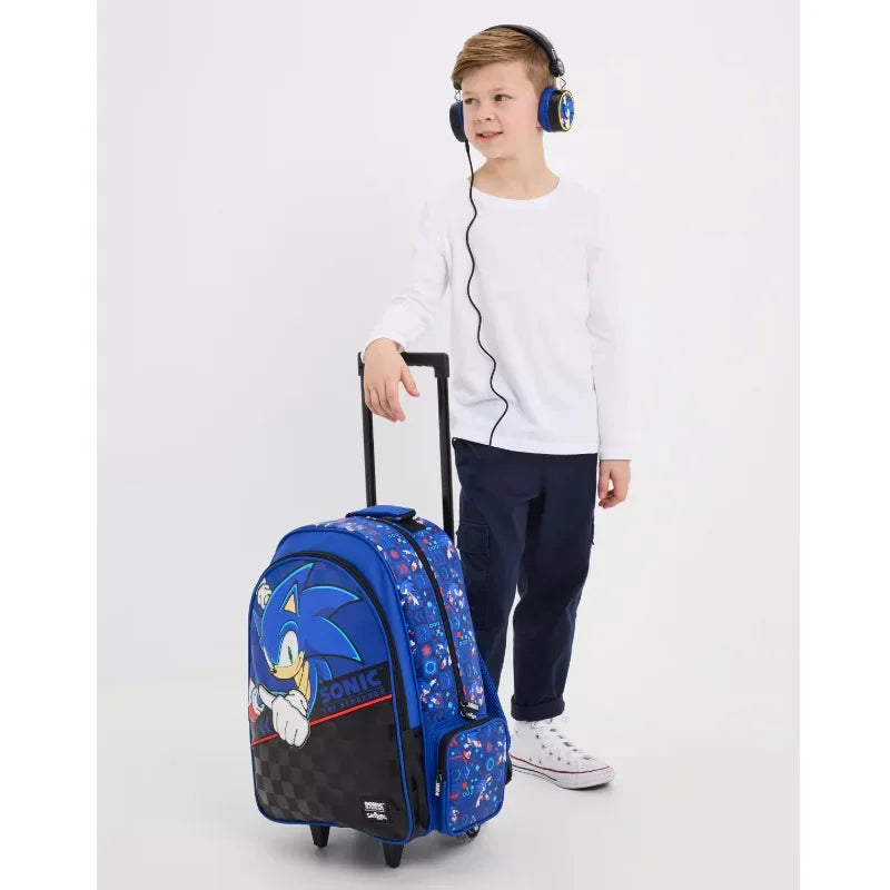 NEW High-quality Original Blue Boy Sonic Children's Backpack Cartoon Stress-relief Bag Hedgehog Anime Stationery Student Gift