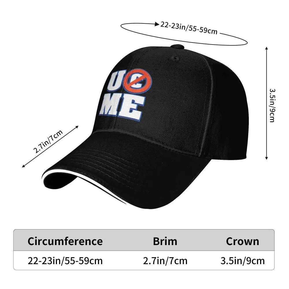 Yellow Wrestling Cena John White Custom Baseball Caps For Mens Unisex Male Beach Sunscreen Hat Snapback Cap