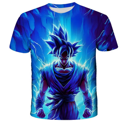 Anime Dragon Ball Son Goku 3D Print Kids T Shirt Summer Fashion Casual T-shirt Boy Girl Unisex Children's Clothing Tshirt Tops