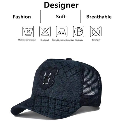 Unisex R Letter Embroidery Baseball Net Caps Spring Summer Outdoor Adjustable Casual Hats Sunscreen Hat Sports Cap