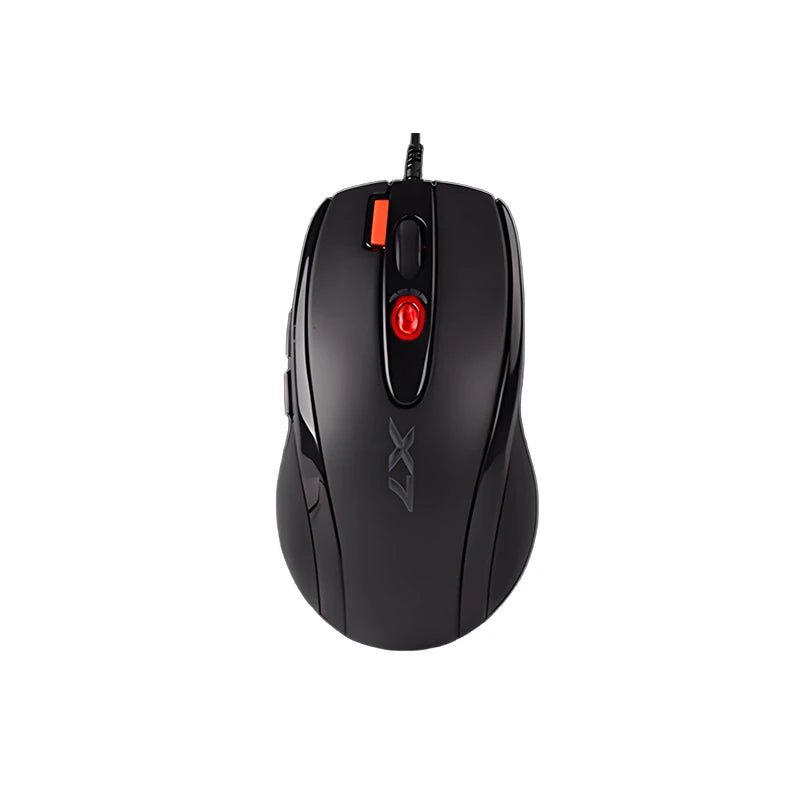 A4TECH X7 X-710BK Oscar žaidimų pelė, 2000DPI, 1000HZ, 4D ratukas, 160K vidinė atmintis, Oscar Mouse Editor, be tvarkyklės