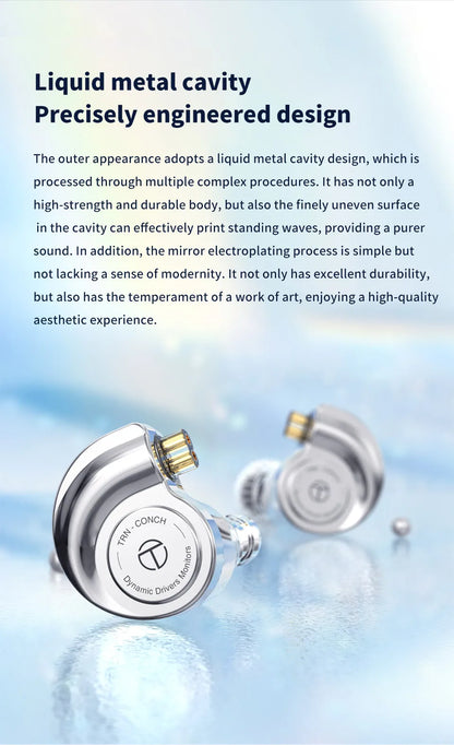 TRN Conch Lucky Bag In-Ear-Monitore – kabelgebundene DLC Diamond Dynamic HiFi-Ohrhörer mit Tuning-Düsenfiltern für Xiaomi