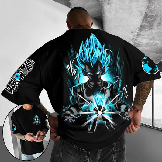 Dragon Ball Z Print Short Sleeve Cotton T-Shirt Son Goku Vegeta Men Women Clothes Harajuku Y2k Tee Vintage Summer Streetwear